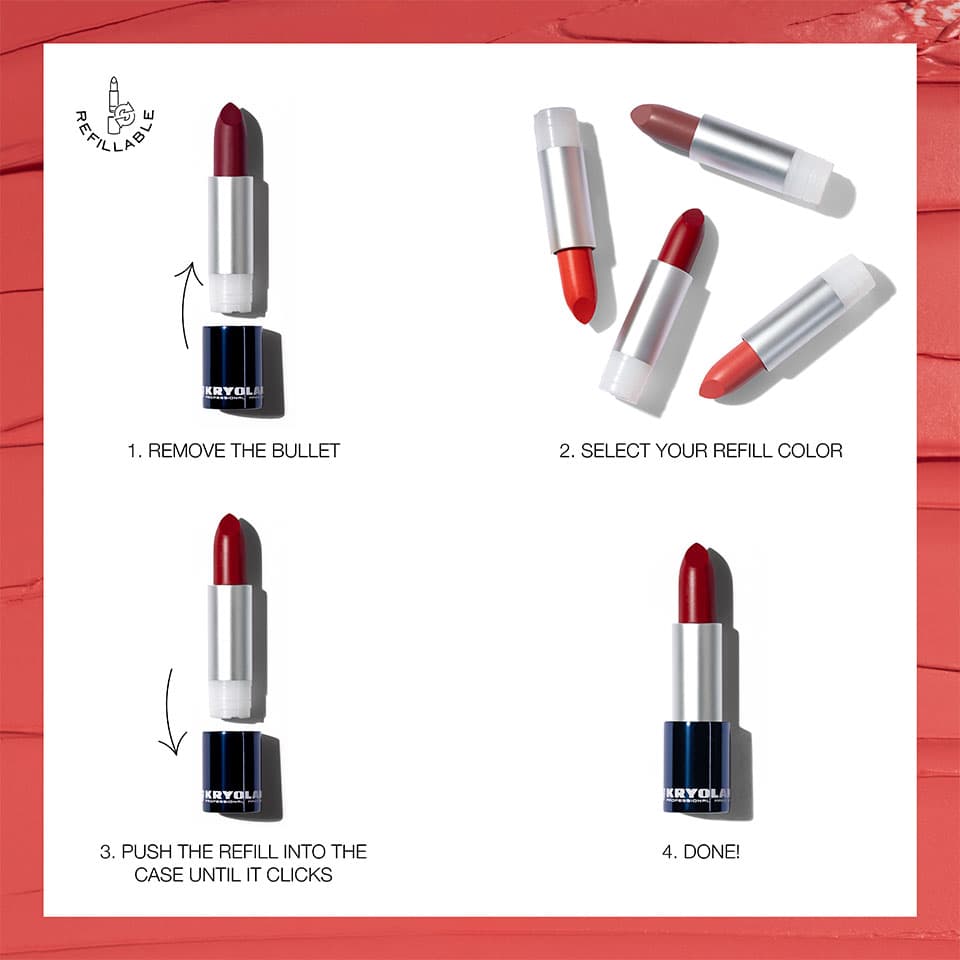 KRYOLAN Lipstick Velvet Kiss - blush rose - Image 8